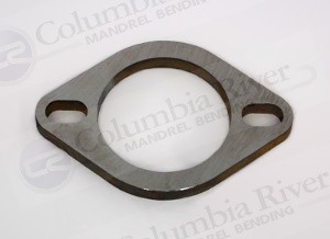 2.75" Slotted 2 Bolt Universal Exhaust Flange, 1/4", Stainless