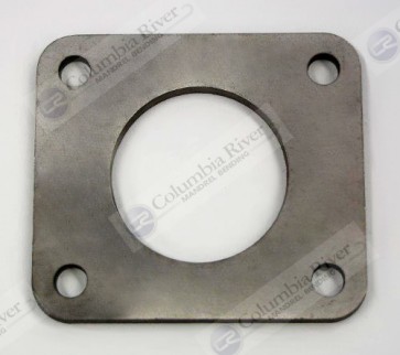 T4 Turbo Inlet Flange, 2.25" Round Port, 1/4", 304 Stainless