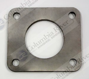 T4 Turbo Inlet Flange, 2.5" Round Port, 1/4", 304 Stainless