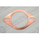 2.13" Slotted 2 Bolt Universal Exhaust Gasket, 0.043" Copper